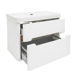 Koupelnová skříňka s umyvadlem SAT Fusion 77,5x53x45 cm bílá matná mat SATFUSION280WU SATFUSION280WU