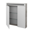 Dřevojas - Dvoudveřová galerka AIR GA2NOE 80 - D01 Beton 134969