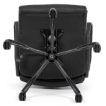 Kancelářské křeslo, černá ekokůže, taštičkové pružiny, kovový kříž, kolečka na tvrdé podlahy