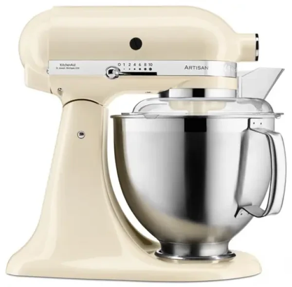 KitchenAid 5KSM185PSEAC krémová / Kuchyňský robot Artisan / 300W / 4,8L / 10 rychlostí (5KSM185PSEAC)