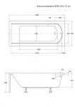 HOPA - Obdélníková vana SHEA - Nožičky k vaně - Bez nožiček, Rozměr vany - 160 × 70 cm VANSHEA160