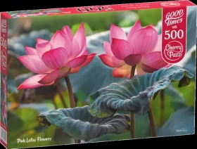 CHERRY PAZZI Puzzle Růžové květy lotusu
