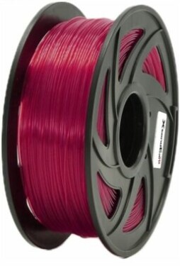 XtendLan PETG filament červená / struna pro 3D tiskárnu / PETG / 1.75mm / 1kg   (3DF-PETG1.75-TRB 1kg)