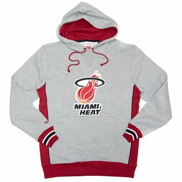Mitchell & Ness Pánská mikina Miami Heat NBA Pinnacle Heavyweight Fleece Hoodie Velikost: S