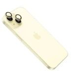 FIXED Ochranná skla čoček fotoaparátů pro Apple iPhone 15/15 Plus žlutá
