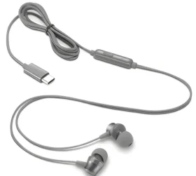 Lenovo 300 šedá / Drátová sluchátka / mikrofon / USB-C (GXD1J77353)