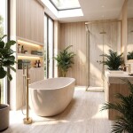 REA - Volně stojící baterie Logan Brush Gold REA-B2221