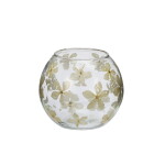 MADAM STOLTZ Skleněná váza Flower Petals, čirá barva, sklo