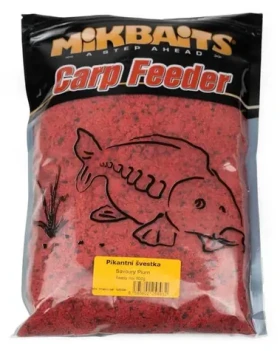 Mikbaits Ready mix Pikantní švestka / Vnadící směs / Vlhčená / Feeder / 900 g