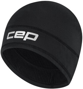 Běžecká čepice CEP THERMAL - black Velikost textilu: S-M