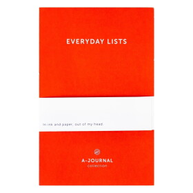 A-JOURNAL collection Poznámkový TO DO blok Red, oranžová barva, papír