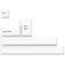 GMK Přídavný Kit bílá / ABS-Keycaps / Double-Shot / pro ISO ANSI (FPTK5050)