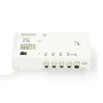 Nedis CATV Zesilovač bílá / Zesílení: 20 dB / 47 - 694 MHz / Počet výstupů: 4 / Ovládání zesílení (SAMP42244WT)
