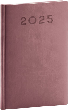 Týdenní diář Aprint Neo 2025, růžový, 15 21 cm