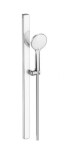DURAVIT - Sprchy Set sprchové hlavice, tyče a hadice, 3 proudy, chrom/bílá UV0682004005