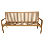 Lavice pevná 3-místná stohov.RIVIERA teak natural (FSC100%)