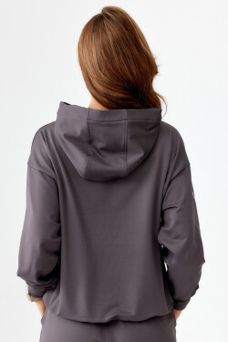 Rough Radical Mikina kapucí Pery Hoodie Dark Grey