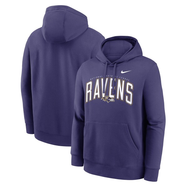 Nike Pánská mikina Baltimore Ravens NFL Club Expect Victory Hoodie Velikost: 2XL