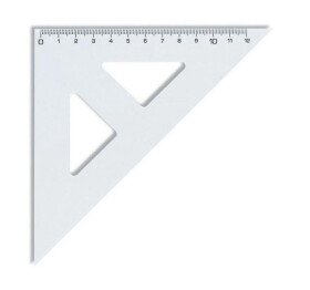 Koh-i-noor trojúhelník kolmicí čirý 45/141