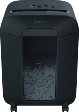 Fellowes LX 85 černá / Skartovač / křížový řez 4x40 mm / 12 listů 70g papíru / Šíře vstupu 224 mm