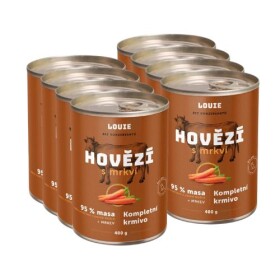 Louie konzerva Hovězí s mrkví 8x400g