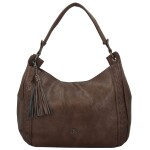 Trendy dámská koženková kabelka na rameno Coveri Trinna, coffee