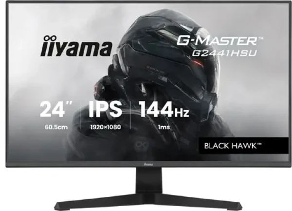 23.8" IIYAMA G-Master G2441HSU-B1 černá / LED / IPS / 1920 x 1080 / 16:9 / 1 ms / 1500:1 / 350cd-m2 / VESA (G2441HSU-B1)