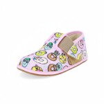 Barefoot dívčí přezůvky Pegres, BF01 Donut, růžová - 24