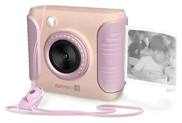 CONNECT IT InstaPrint růžová / Dětský fotoaparát / okamžitý tisk fotografií (CIC-1010-PK)
