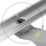 REA - Scarico lineare Neox Superflow BRUSH NICKEL 90 REA-G2708