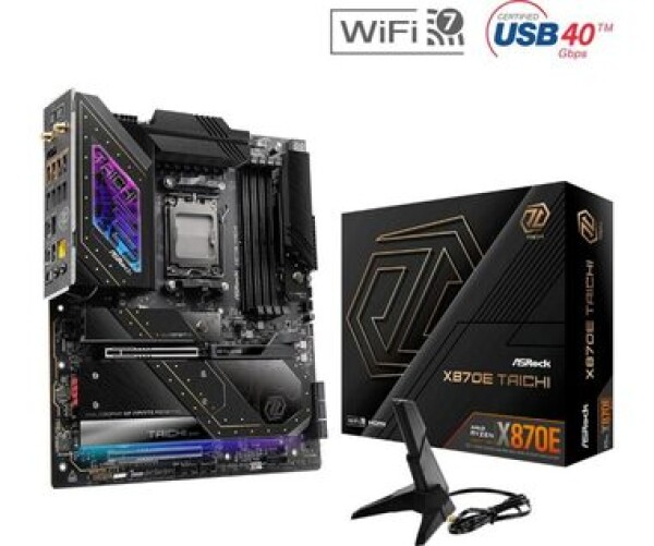 ASRock X870E TAICHI / AMD X870 / DDR5 / SATA III RAID / USB / 5GLAN / M.2 / sc.AM5 / E-ATX (X870E TAICHI)