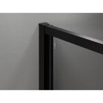 MEXEN/S - Exo sprchový kout dveře křídlové 70 x 75, transparent, černá 817-070-075-70-00