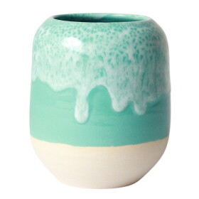 Studio Arhoj Stojánek na psací potřeby Lagoon, zelená barva, keramika