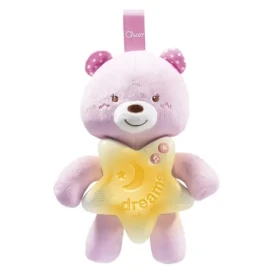 Chicco Goodnight bear svítící medvídek růžový