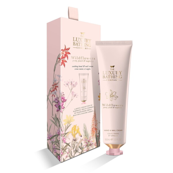 Grace Cole Krém na ruce Wildflowers 100 ml, růžová barva, plast