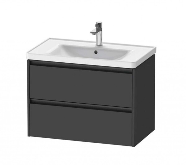 DURAVIT - Ketho.2 Umyvadlová skříňka 55x78x46 cm, 2 zásuvky, grafit mat K25283049490000
