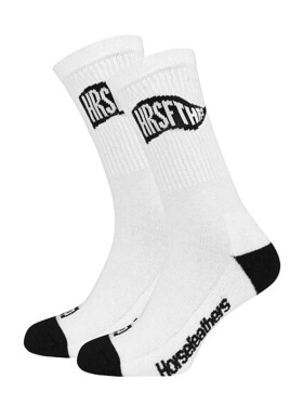 Horsefeathers BOWL white pánské ponožky 11 13