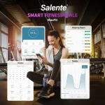 Salente MaxFit černá / Chytrá osobní váha / Bluetooth / do 180 kg / tělesná analýza (MAXFIT-BK)