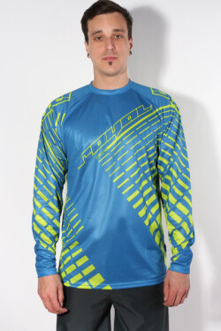 Royal JERSEY LS LIME Navy/Lime cyklistické tričko