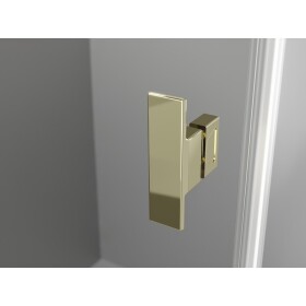 MEXEN/S - Mist H T sprchový kout dveře křídlové pravá 80 x 100, transparent, zlato 8A5T-080-100-50-00-P