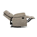 TV a relaxační křeslo s manuálním ovládáním, potah lanýžová látka v dekoru vintage