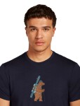 Pánské merino tričko s krátkým rukávem ICEBREAKER Mens 150 Tech Lite SS Tee Bear Tour, Midnight Navy velikost: M
