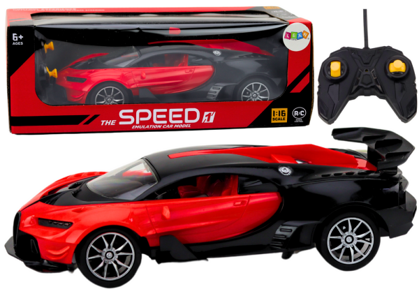 Mamido Sportovní auto na dálkové ovládání 1:16 červené