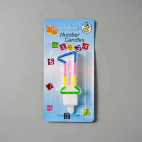 Dortová svíčka duhová č.1