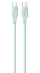 USAMS SJ567 Lithe Series zelená / Nabíjecí a datový kabel / USB-C - USB-C / 100W / 1,2m (SJ567USB04)