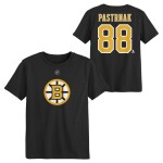 Outerstuff Dětské tričko David Pastrnak #88 Boston Bruins NHL Flat Name & Number Short Sleeve Cotton Velikost: 5 – 6 let