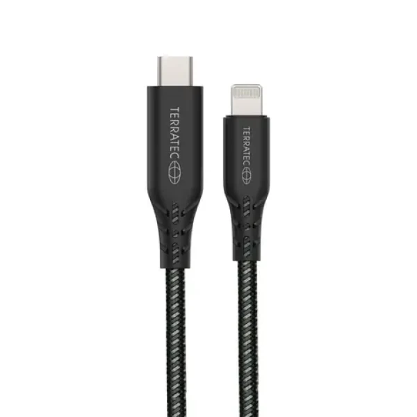 TERRATEC Charge CL2 kabel USB-C (M) na Lightning (M) / délka 2m / MFI / až 2.4A / černá (306954-T)