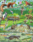 Puzzle MAXI Zvířátka lese/45 dílků