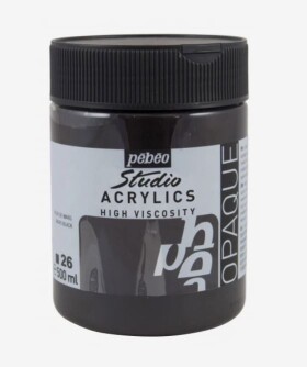 Pébéo Studio Acrylic 500 ml čerň mars 26