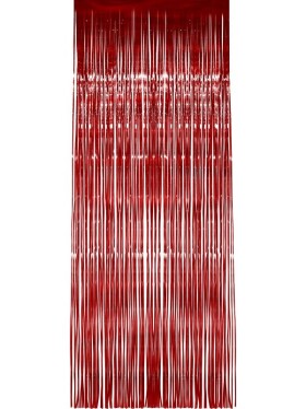 Smiffys Závěs do dveří - 91x244 cm - červený